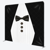 Aperturee - Aperturee Black White Suit Fathers Day Square Tension Backdrop